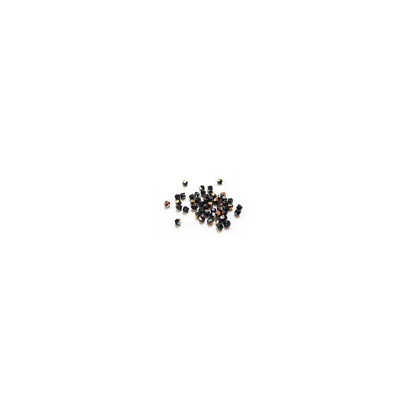 Toupies Swarovski - Jet AB.