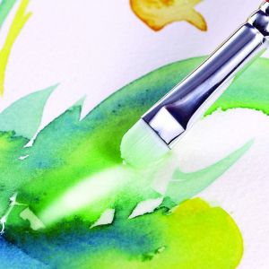 Utilisation des 3 pinceaux Scrubber pour aquarelle