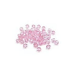 Toupies Swarovski - Rose clair.