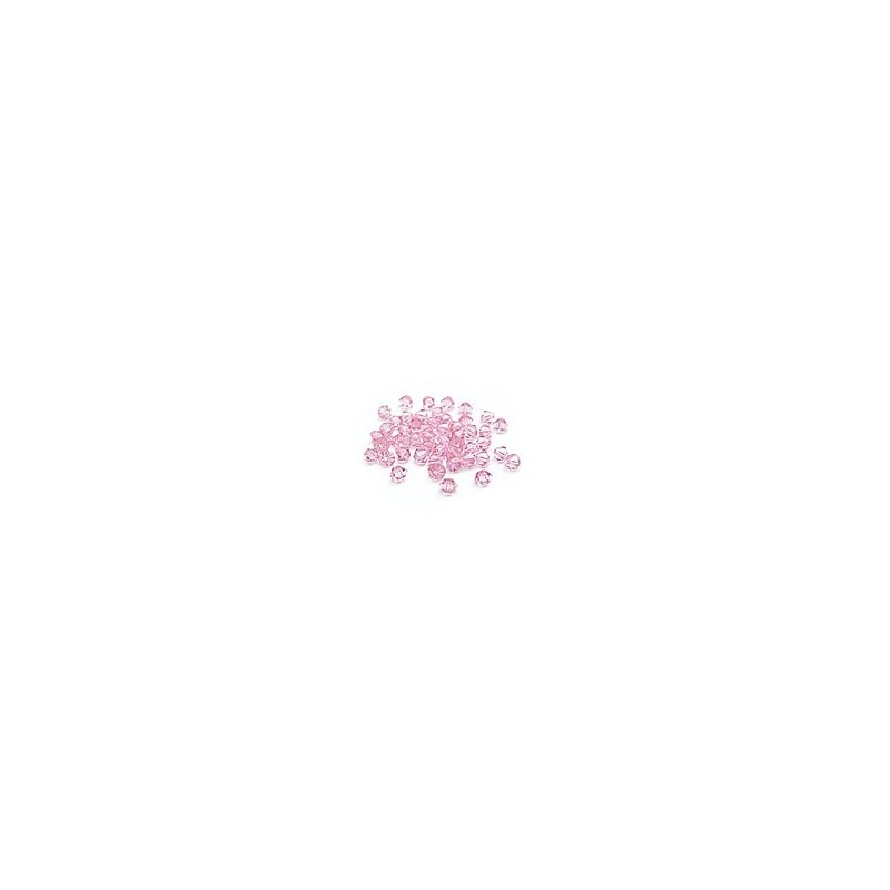 Toupies Swarovski - Rose clair.