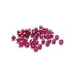 Toupies Swarovski - Rubis.