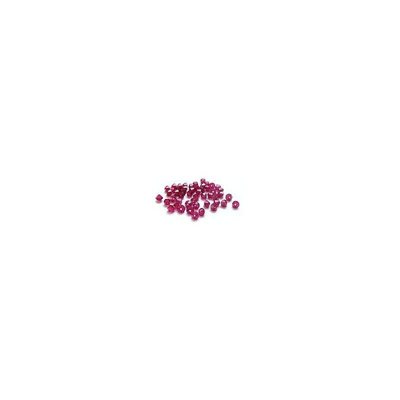 Toupies Swarovski - Rubis.
