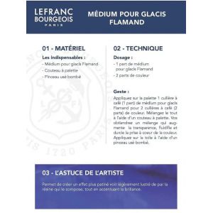 Utilisations et techniques du médium pour glaçis Flamand - Lefranc Bourgeois