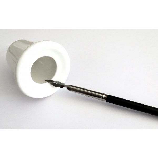 Encrier pour plume en porcelaine - calligraphie