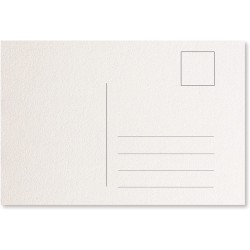 Carte postale adaptée pour aquarelle - 100% coton - Sennelier