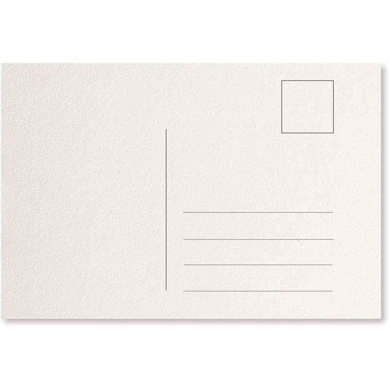 Carte postale adaptée pour aquarelle - 100% coton - Sennelier