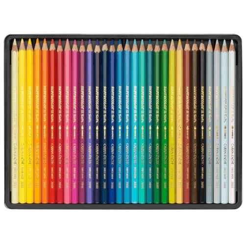 Boîte 30 crayons de couleur aquarellables Supracolor Caran d'Ache