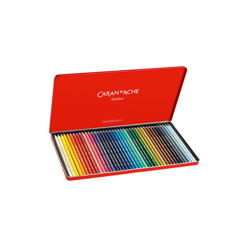 Boîte 40 nuances de crayons de couleur aquarellables Supracolor - Caran d'Ache