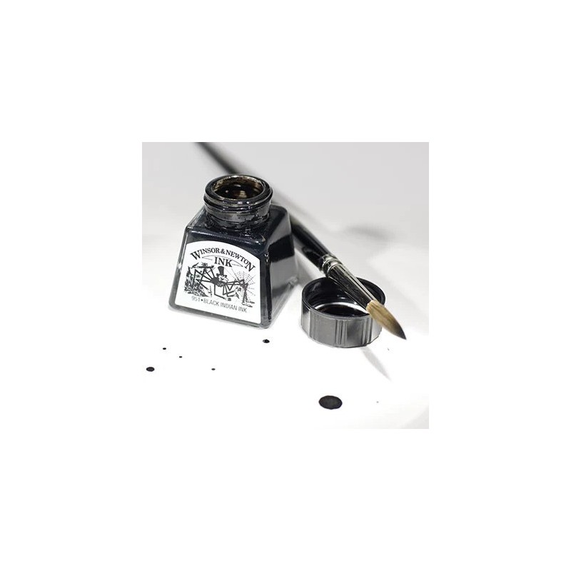 Encre de chine 14ml pour calligraphie - noir - Winsor & Newton