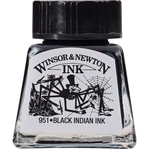 Encre de chine 14ml - noir - Winsor & Newton