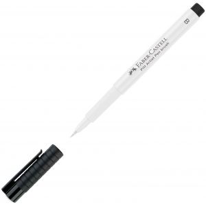 Feutre PITT Artist pen forme brush pen - Blanc - Faber Castell