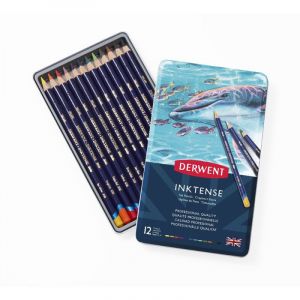 Boîte de 12 crayons Inktense - Derwent