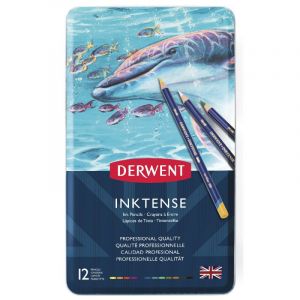 Boîte de 12 crayons Inktense - Derwent