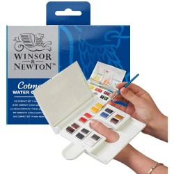 Set aquarelle Cotman avec palette amovible - Exterieur - 14 demi-godets
