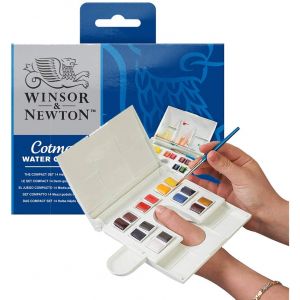 Set aquarelle Cotman - Exterieur - 14 demi-godets