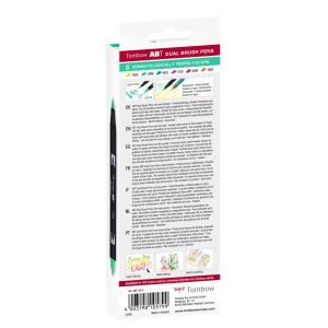 Caractéristiques du set de 6 feutres double pointe ABT- Dermato - Tombow