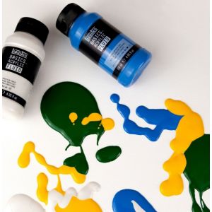 Peinture Liquitex Basics Bleu Vert Eclatant 660 - Peinture acrylique  liquitex - Creavea