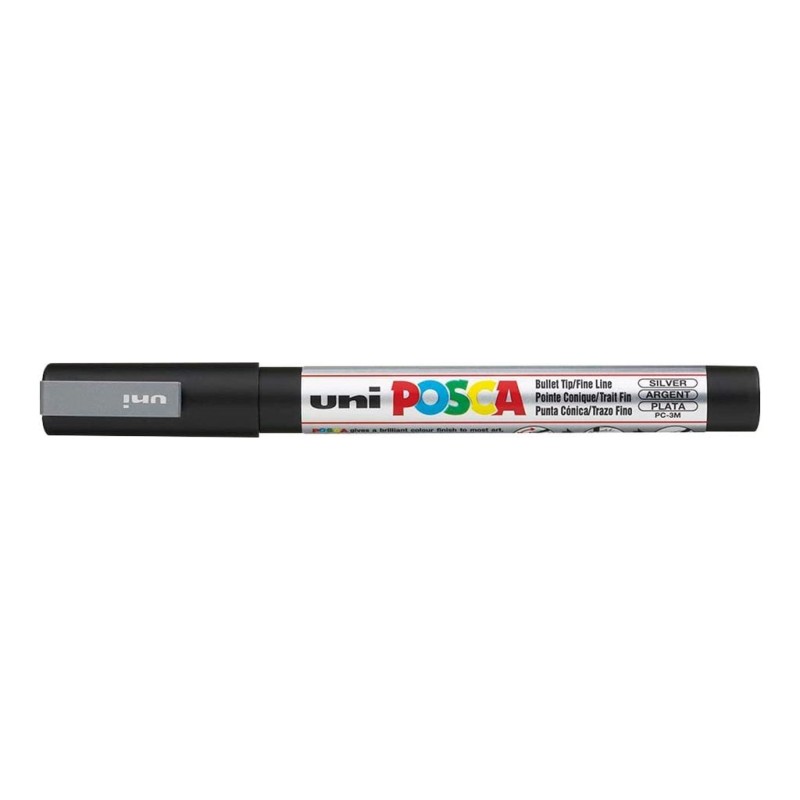 Set de 4 POSCA - Pointe 0.9 - 1.3mm -  Couleur argent 