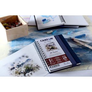 Carnet Mi-teintes A5 - Papier 160g coton -  Canson