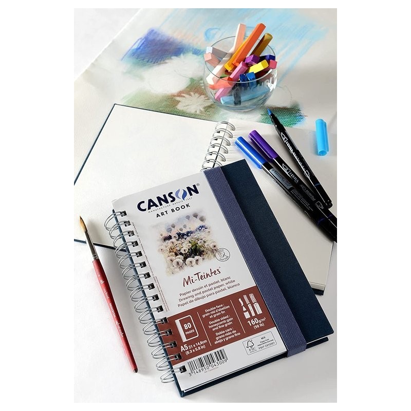 Carnet Mi-teintes A5 4.8 x 21 cm - Canson