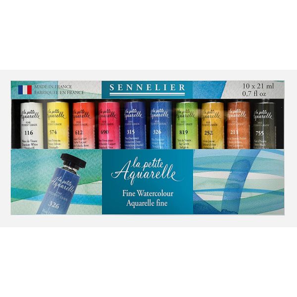 Set La petite Aquarelle - haute qualité - 10 tubes 21ml - Sennelier