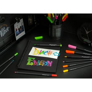 Set de 10 feutres Black édition - coloriage, écriture, dessin, griffonage -  Faber-Castell