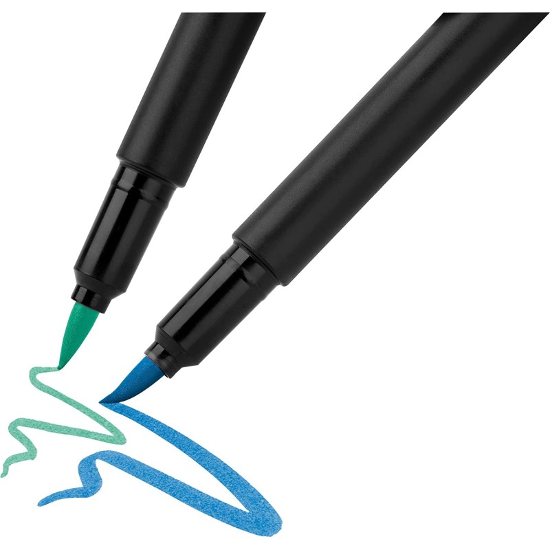 Set de 10 feutres Black édition - pointe pinceau souple -  Faber-Castell