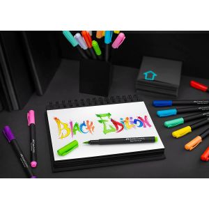 Set de 20 feutres Black édition - illustration et coloriage - Faber-Castell