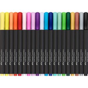 Set de 20 feutres Black édition - couleurs lumineuses et brillantes - Faber-Castell