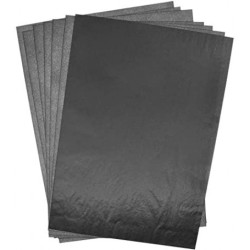 Papier carbone noir - 10 feuilles A4 - pour machine à écrire  -  Wonday