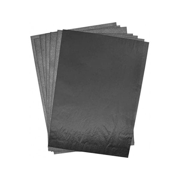 Papier carbone noir - 10 feuilles A4 - pour machine à écrire  -  Wonday