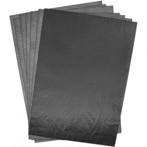 Papier carbone noir - 10 feuilles A4 - pour machine à écrire  -  Wonday