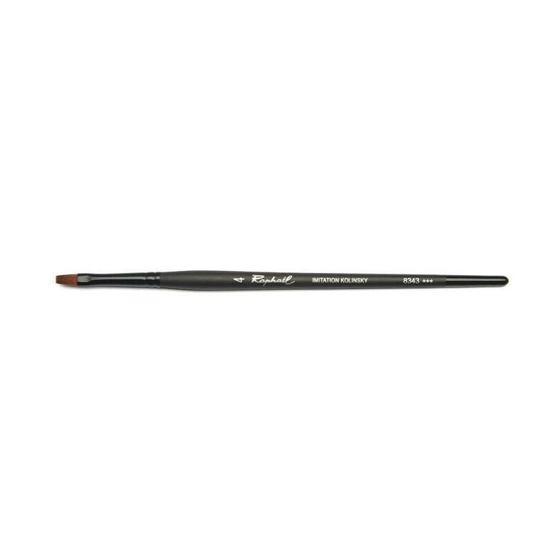 Pinceau Stradivarius - Série 8343 : Plat – Fonds & aplats - 4 tailles - Raphaël 