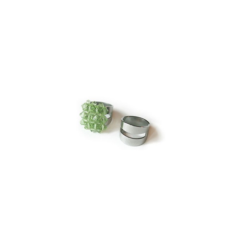Taille 6-10 Inspiration Designer Blanc Saphir Argent 925 pouvant être dessinés 1 en 2-Ring Set