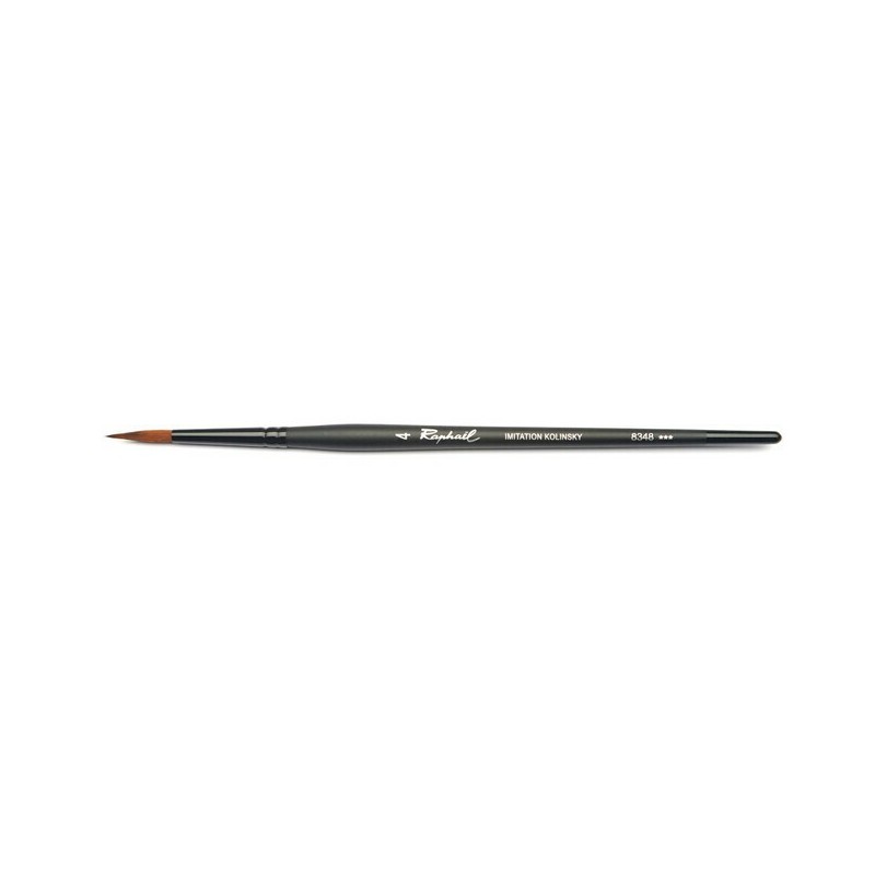 Pinceau Stradivarius - Série 8348 : Rond pointe fine effilée - Travail de précision & détails - 5 tailles - Raphaël 