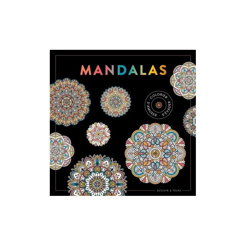 Black coloriage - Mandalas - Livre - Dessain et Tolra 