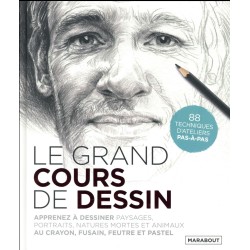 Le grand cours de dessin - Livre - Marabout 