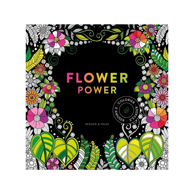 Flower Power Coloriage - Livre