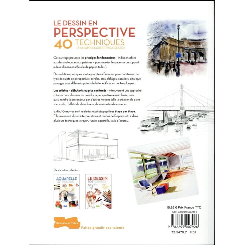 Le dessin en perspective - 40 techniques pour apprendre et progresser - extrait Livre Dessain et Tolra 