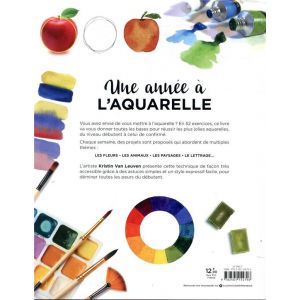 Une année à l'aquarelle - 52 exercices - extrait Livre - Marabout 