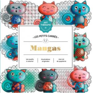 Couverture 100 motifs à colorier manga - Livre - Hachette Pratique