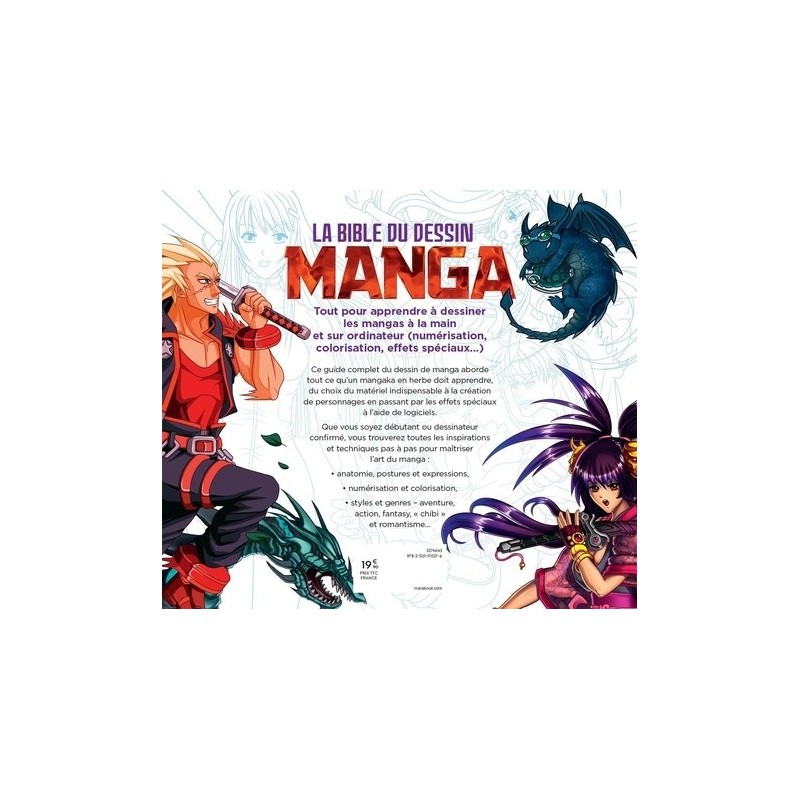 La bible du dessin manga - extrait livre - Marabout 