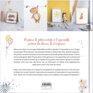 Petites aquarelles en 5 étapes - Livre - Glénat 