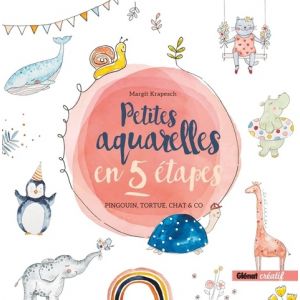 Petites aquarelles en 5 étapes - Couverture livre - Glénat 