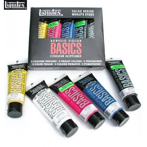 Acrylique Liquitex Basics (set de couleurs primaires)