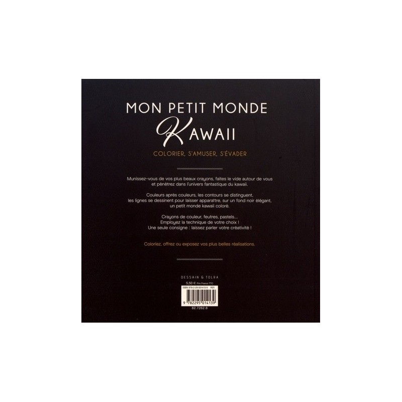 Coloriage Mon petit monde Kawai - Livre - Dessain et Tolra 