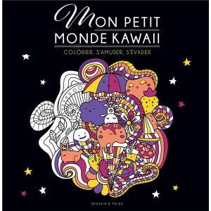 Livre Coloriage Mon petit monde Kawai 