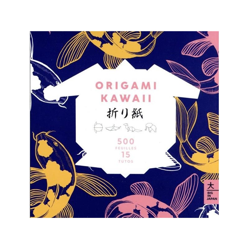 Origami Kawai - 500 feuilles et 15 tutos - Couverture livre - Hachette Pratique 
