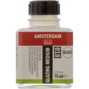 Médium glacis brillant - pour diluer glaçis et acrylique - 75 ml - Amsterdam