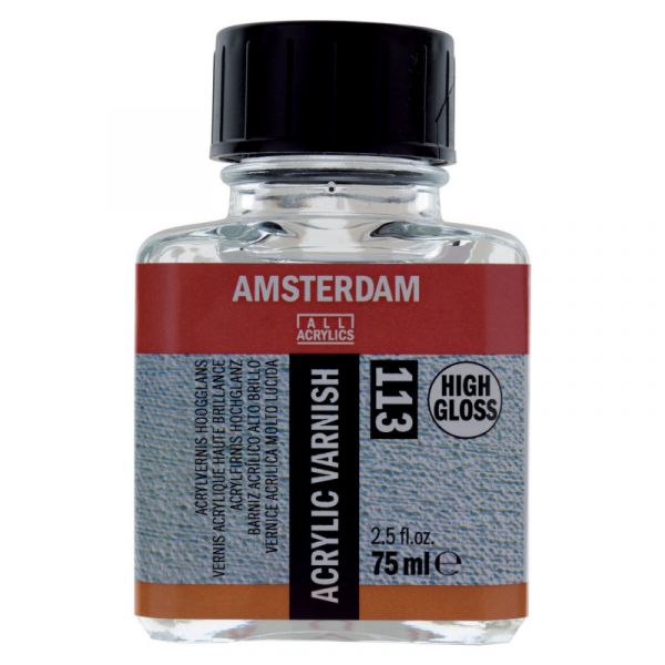 Vernis satiné pour acrylique - 75ml - brillant satiné -  Amsterdam